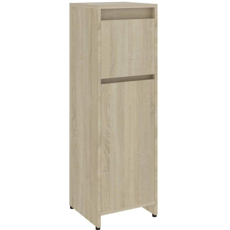 

vidaXL Armario de cuarto de baño aglomerado roble sonoma 30x30x95 cm - Marrón