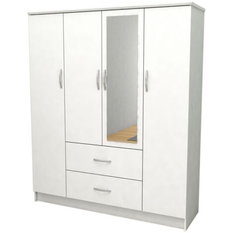 Armario de Dormitorio DN 4 Puertas, con Espejo