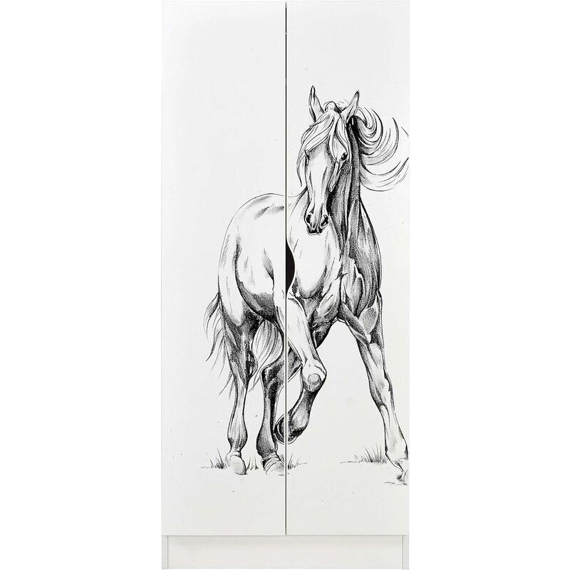 

Armario de dos puertas - Caballo corriendo