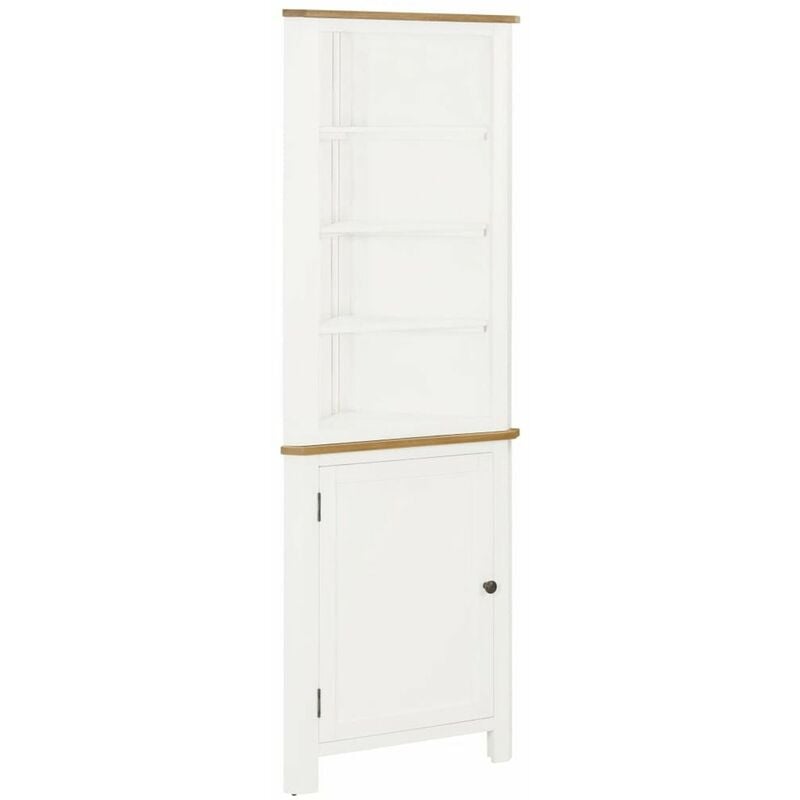 

Armario de esquina de madera maciza de roble 59x36x180 cm