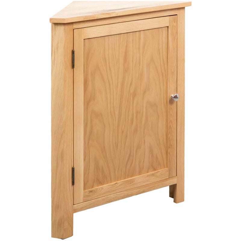 

Armario de esquina de madera maciza de roble 59x36x80 cm