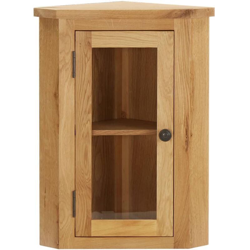 

Armario de esquina montado en la pared madera roble 45x28x60 cm - Marrón - Vidaxl
