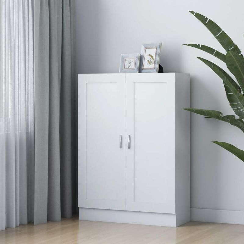 

Armario de libros aglomerado blanco 82,5x30,5x115 cm - Blanco