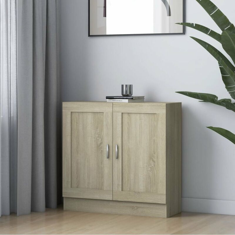

Happyshopping - Armario de libros aglomerado color roble Sonoma 82,5x30,5x80 cm