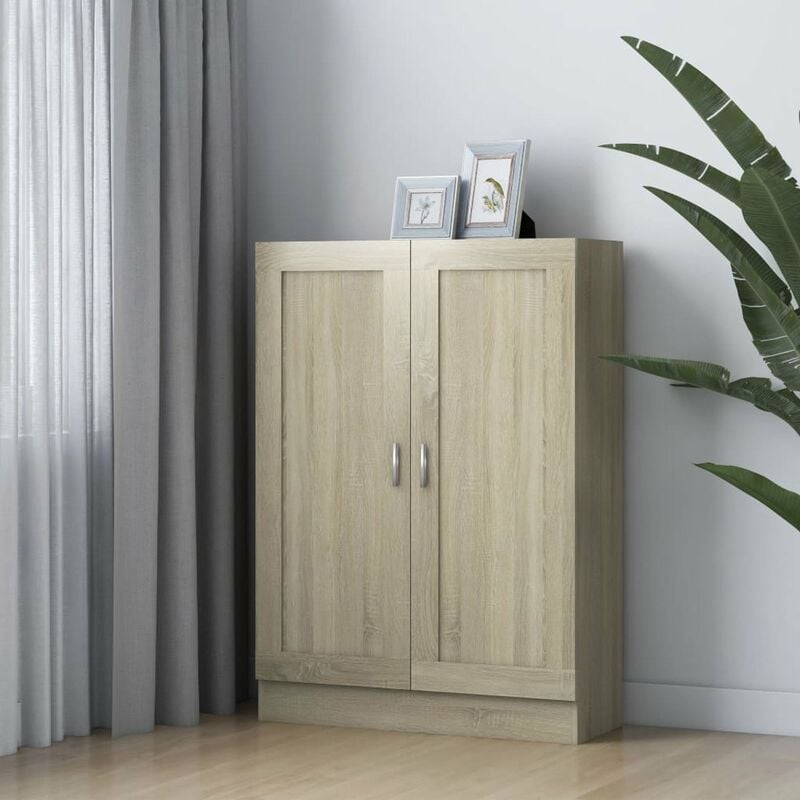 

Armario de libros aglomerado roble Sonoma 82,5x30,5x115 cm