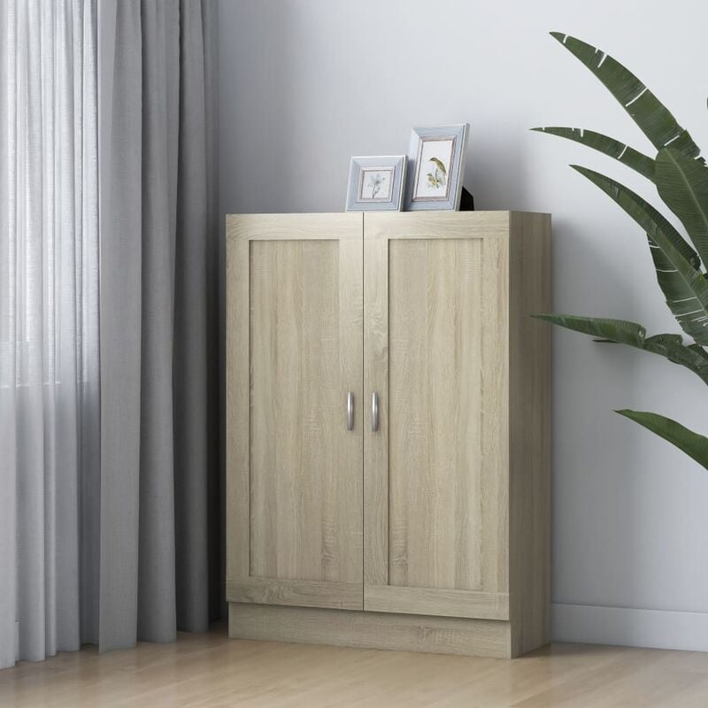 

Armario de libros aglomerado roble Sonoma 82,5x30,5x115 cm