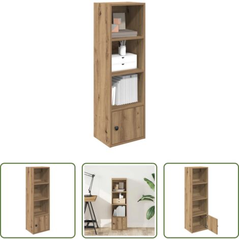 Armario de libros -  Estantería de madera de ingeniería roble artisan 31x24x102 cm