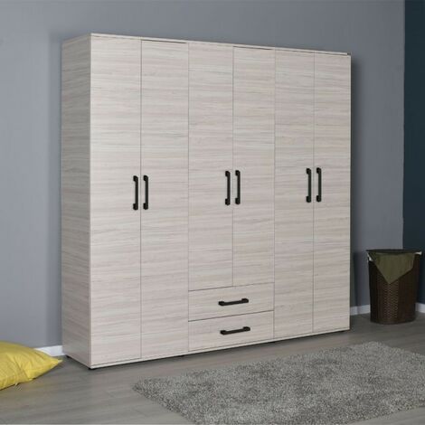 Mueble salón completo 4 módulos en color krenata y blanco BOSCO, Maisons  du Monde