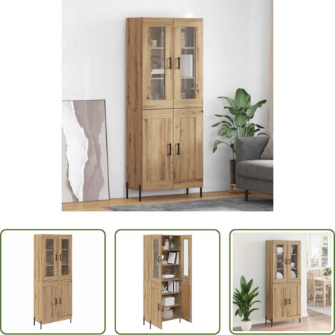 Armario de madera -  Alacena Roble artesanal 69,5 x 34 x 180 cm Madera contrachapada