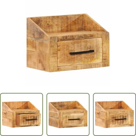 Armario de madera -  Armario de Noche Marrón 40 x 30 x 30 cm Madera de mango maciza