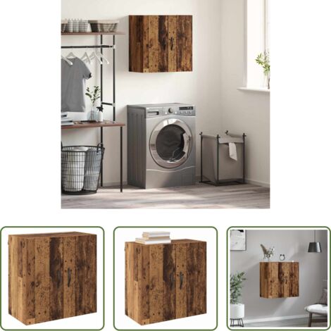 Armario de madera -  Armario de pared Madera vieja 60 x 31 x 60 cm