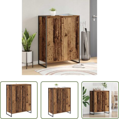 Armario de madera -  Armario para Zapatos con puerta Madera Vieja 79 x 36 x 100 cm