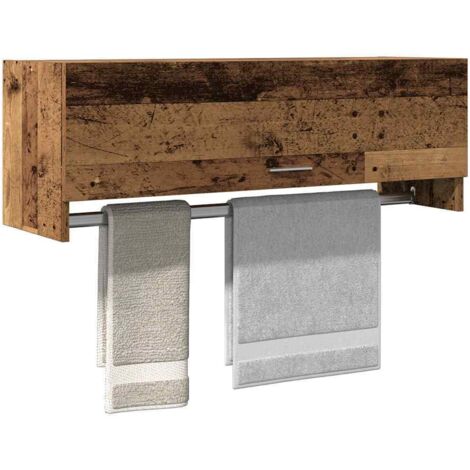 Armario de madera contrachapada envejecida 100x32,5x35 cm