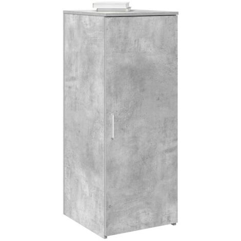 Armario de madera de ingeniería gris hormigón 40x45x103,5 cm