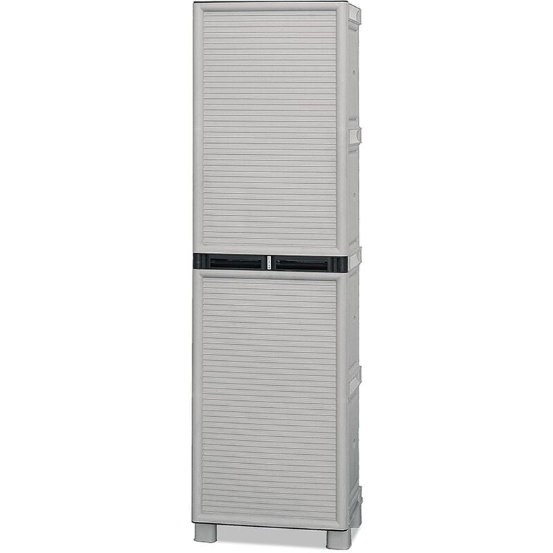 

Armario de mediana altura en polipropileno, con puertas de gasolina bleu L 500 x P 390 x H 1.720 mm