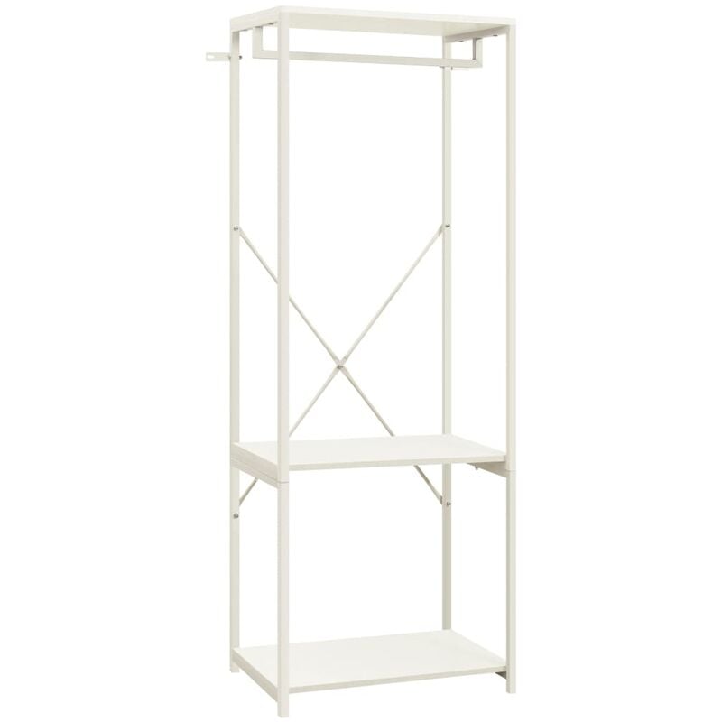 

Armario de metal y aglomerado blanco 60x40x167 cm