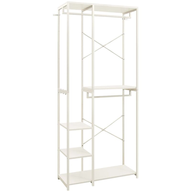 

Armario de metal y aglomerado blanco 90x40x213 cm