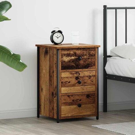 Armario de Noche con cajón Madera vieja