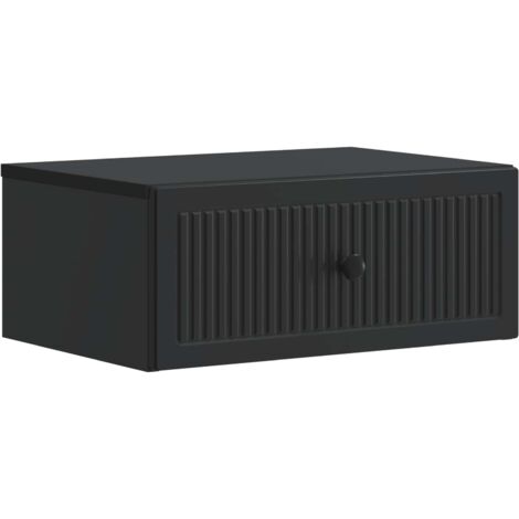 Armario de Noche Negro 49 x 34,5 x 20 cm Madera de Ingeniería