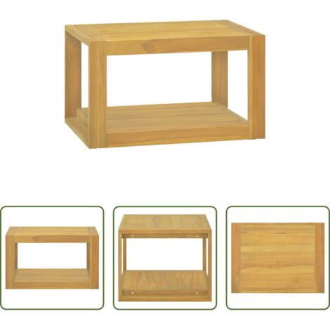 Armario de pared -  Armario de baño de pared madera maciza de teca 60x45x35 cm