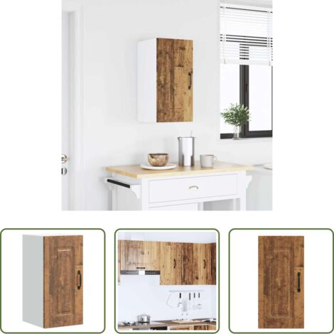 Armario de pared -  Armario de pared cocina Kalmar madera vieja madera ingeniería