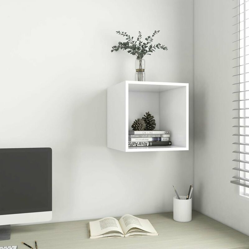 

Armario de pared blanco 37x37x37 cm
