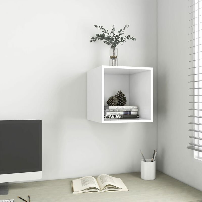 

Armario de pared blanco 37x37x37 cm
