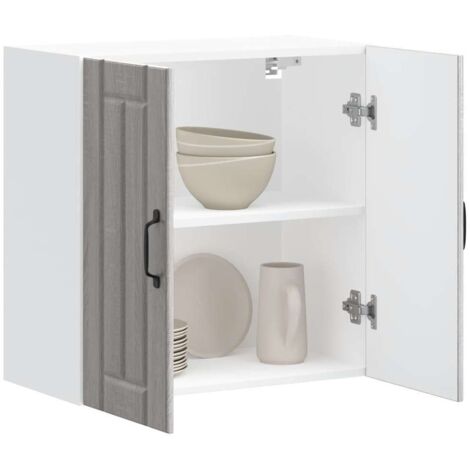 Armario de pared cocina Lucca madera contrachapada gris