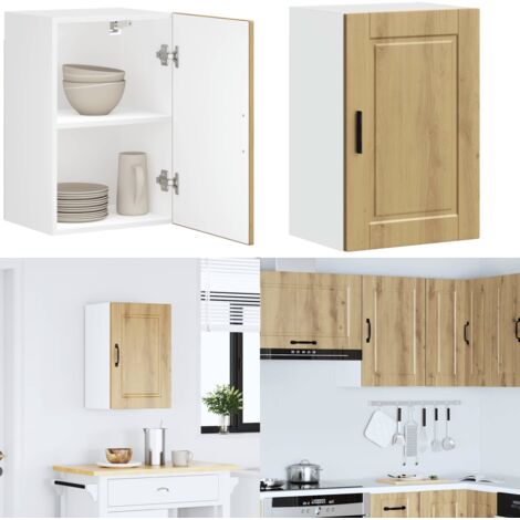 Armario de pared cocina Porto madera ingeniería roble artesanal - Armario de pared - Almacenamiento cocina