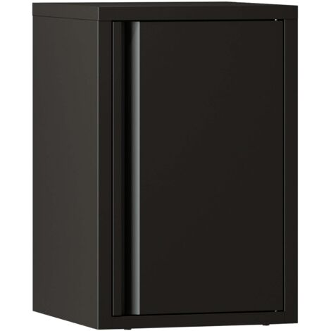 Armario de pared de acero negro 50 x 33 x 35 cm 030008889