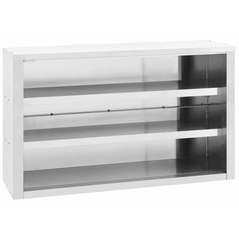 

Armario de pared de cocina acero inoxidable 120x40x75 cm