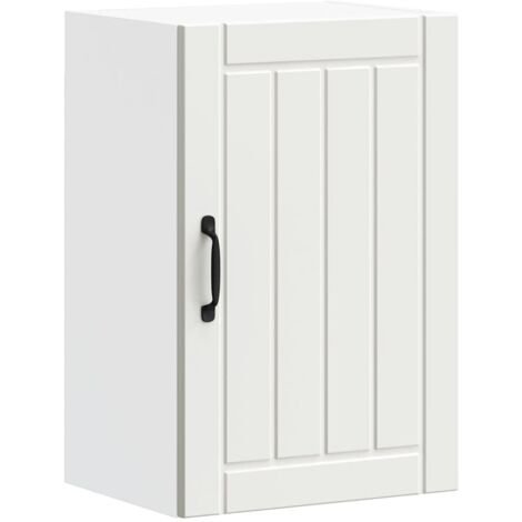 Armario de pared de cocina Lucca madera ingeniería blanca vidaXL