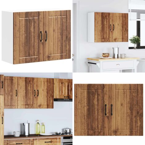 Armario de pared de cocina Lucca madera vieja - Armario de pared - Cocina