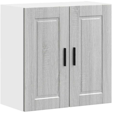Armario de pared de cocina Porto gris  madera ingeniería