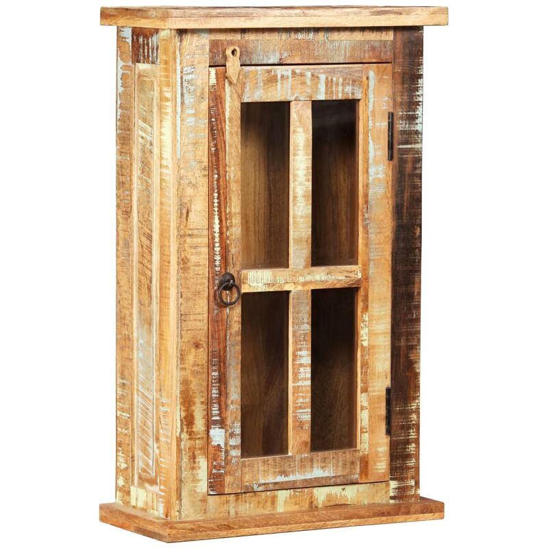 

Armario de pared de madera maciza reciclada 44x21x72 cm - Marrón