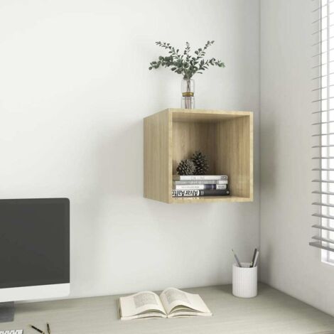 Armario de pared madera contrachapada roble  37x37x37 cm