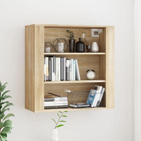 Armario de pared madera contrachapada roble sonoma 80x33x80 cm vidaXL