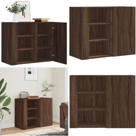 Armario de pared madera de ingeniería marrón roble 75x35x60 cm - Armario de madera - Armario de ingeniería