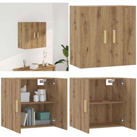 Armario de pared madera de ingeniería roble artisan 60x31x60 cm - Armario de madera - Armario de roble