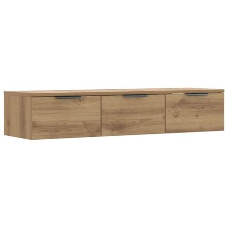 Armario de pared madera ingeniería roble artesano 102x30x20cm vidaXL