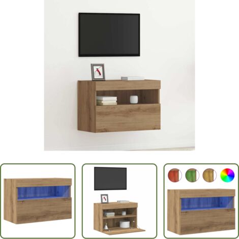 Armario de pared -  Mueble de TV Montado en la Pared Roble artisan 60 x 30 x 40 cm