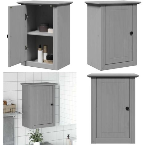 Armario de pared para baño BODO gris 44x30x60 cm - Armario de pared - Mueble de baño