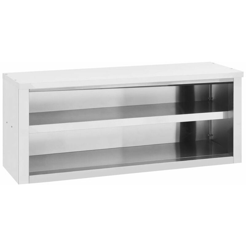

Happyshopping - Armario de pared para cocina acero inoxidable 120x40x50 cm