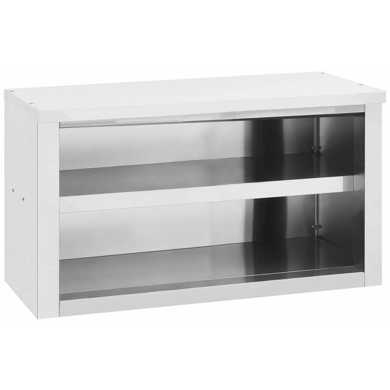 

Happyshopping - Armario de pared para cocina acero inoxidable 90x40x50 cm