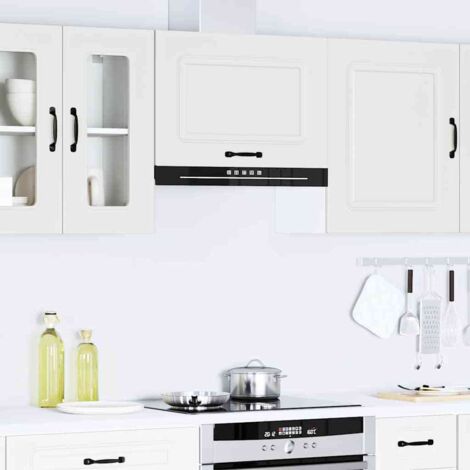 Armario de pared para cocina Kalmar madera de ingeniería blanca