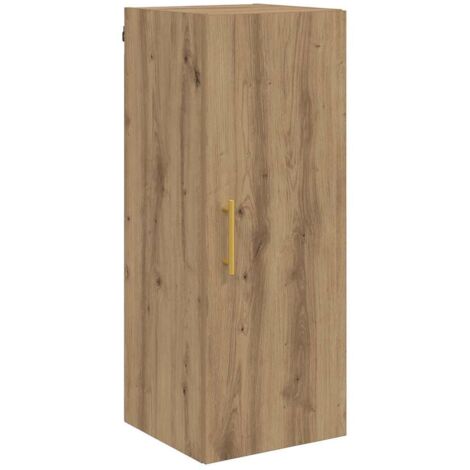 Armario de pared Roble artesanal 34,5 x 34 x 90 cm vidaXL
