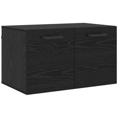 Armario de pared Roble Negro 60 x 36,5 x 35 cm vidaXL