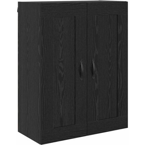 Armario de pared Roble Negro 69,5 x 34 x 90 cm vidaXL