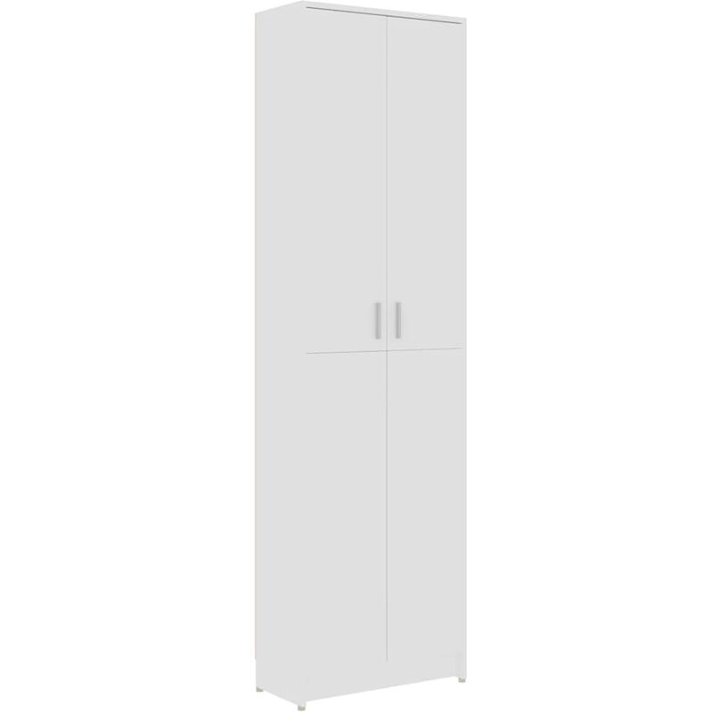 

Armario de Pasillo de Aglomerado 55x25x189 cm Blanco - Blanco - Vidaxl