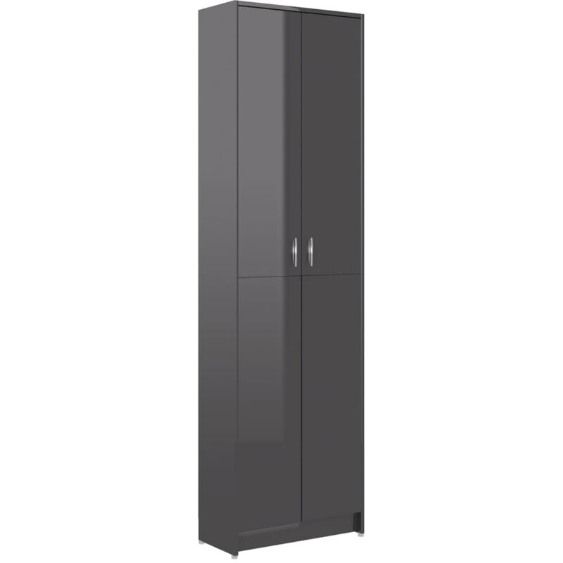 

Armario de Pasillo de Aglomerado 55x25x189 cm Gris Brillante - Gris - Vidaxl